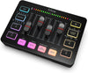 RGB Gaming Audio Mixer with XLR Interface & Phantom Power - Perfect for Streaming, Podcasting, and Vocal Recordings