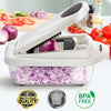 Pro-Series 10-In-1, 8 Blade Vegetable Chopper, Onion Mincer, Cutter, Dicer, Egg Slicer with Container, French Fry Cutter Potato Slicer, Home Essentials & Kitchen Gadgets, Salad Chopper