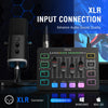 RGB Gaming Audio Mixer with XLR Interface & Phantom Power - Perfect for Streaming, Podcasting, and Vocal Recordings