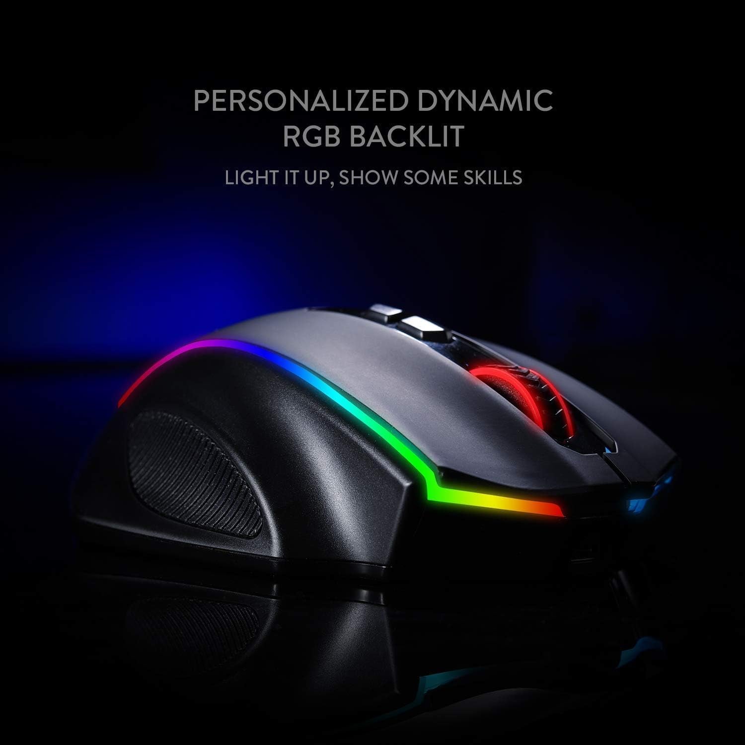 M686 Wireless Gaming Mouse - 16000 DPI, Customizable RGB, 45-Hour Battery Life, Perfect for PC/Mac/Laptop Gamers