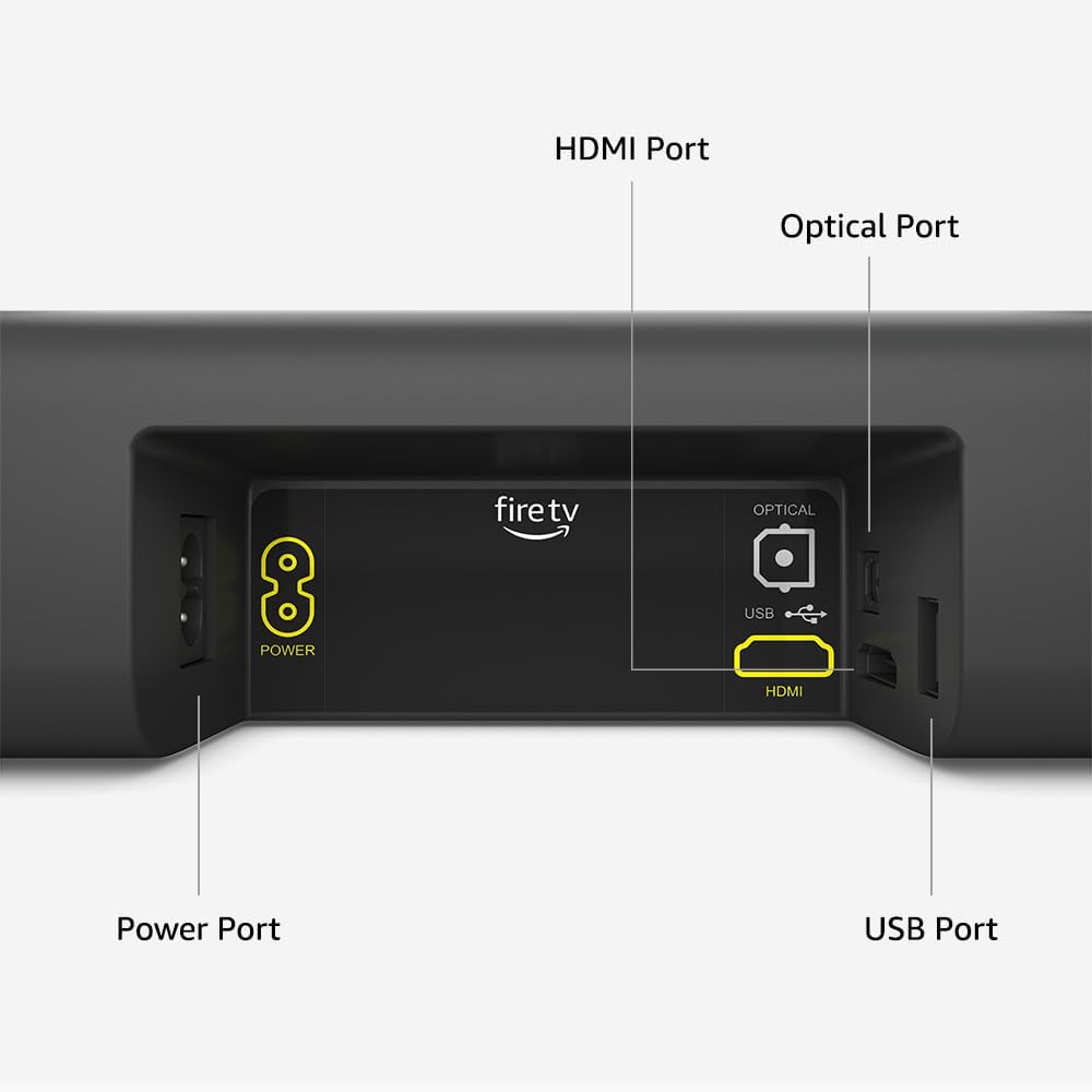 Fire TV Soundbar, 2.0 Speaker with DTS Virtual:X and Dolby Audio, Bluetooth Connectivity