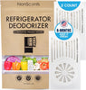 Refrigerator Deodorizer - Odor Eliminator for Fridge & Freezer - Outshines Baking Soda & Charcoal - Fragrance Free - Unscented & Long-Lasting, Freshen Refrigerator (2-Count)