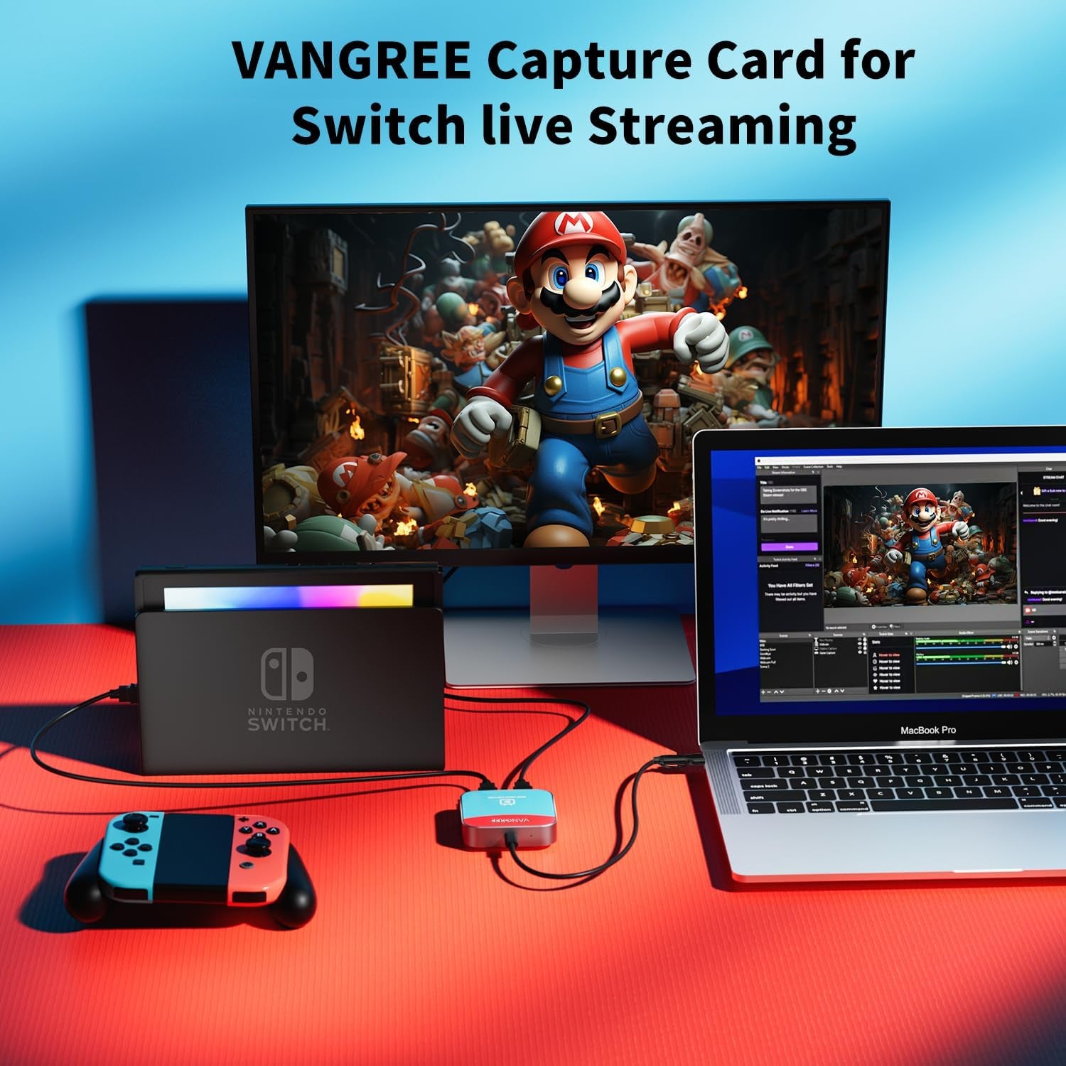 Capture Card for Nintendo Switch, 4K Audio Video Capture Card, USB C 3.0 1080P 60FPS HDMI Recorder for Gaming/Live Streaming/Video Conference, Works for Nintendo Switch/Ps5/Xbox/Obs/Camera/Pc