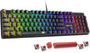 RGB Mechanical Gaming Keyboard - Hot-Swappable Red Switch, 11 Backlit Modes, Anti-Ghosting, Durable Double-Shot PBT Keycaps for PC & Mac