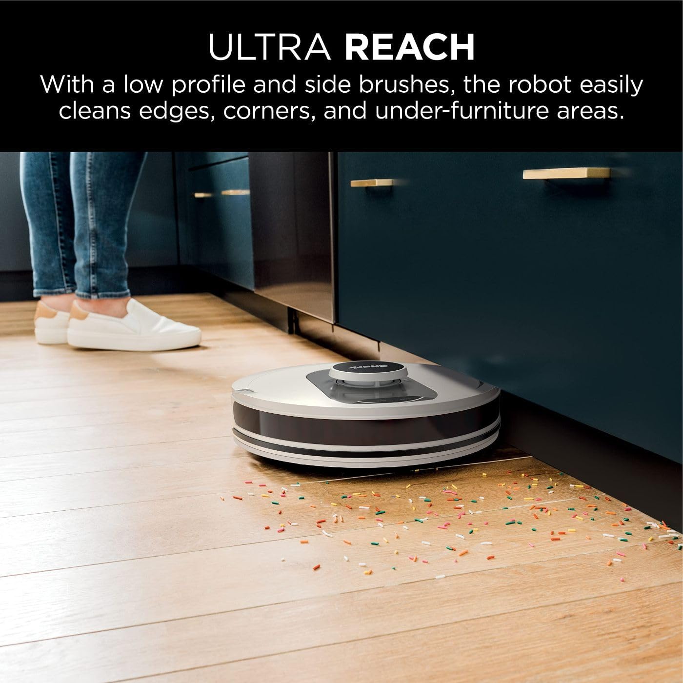 AI Ultra Voice Control Robot Vacuum with Matrix Clean Navigation, Home Mapping, 60-Day Capacity, Self-Empty Base for Homes with Pets, Carpet & Hard Floors (Silver/Black)