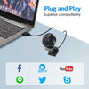 1080P Webcam - USB Webcam with Microphone & Physical Privacy Cover, Noise-Canceling Mic, Auto Light Correction, C950 Ultra Compact FHD Web Cam W/ 70°View for Meeting/Online Classes/Zoom/Youtube