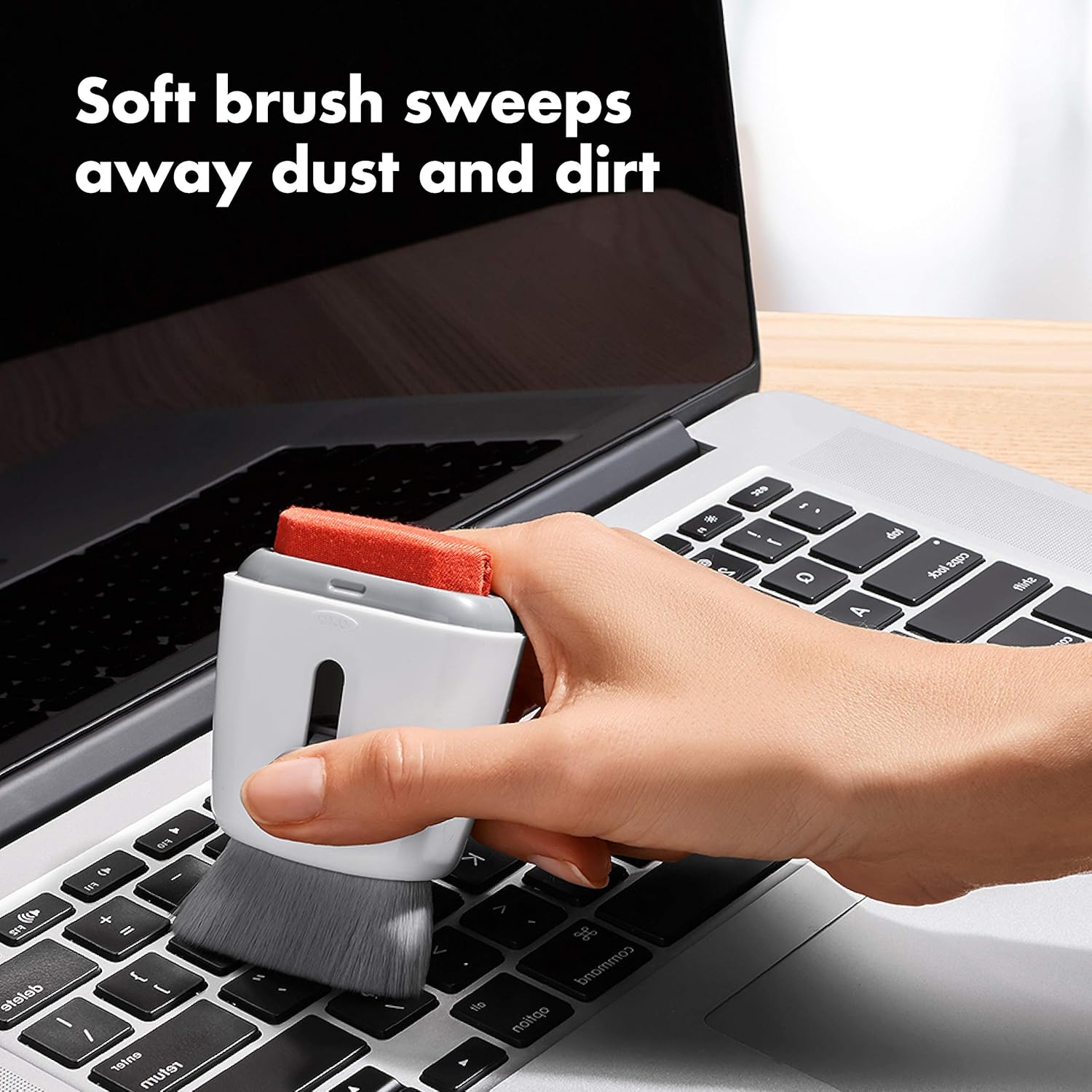 Good Grips Sweep & Swipe Laptop Cleaner, White, One Size