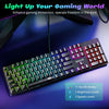 RGB Mechanical Gaming Keyboard - Hot-Swappable Red Switch, 11 Backlit Modes, Anti-Ghosting, Durable Double-Shot PBT Keycaps for PC & Mac