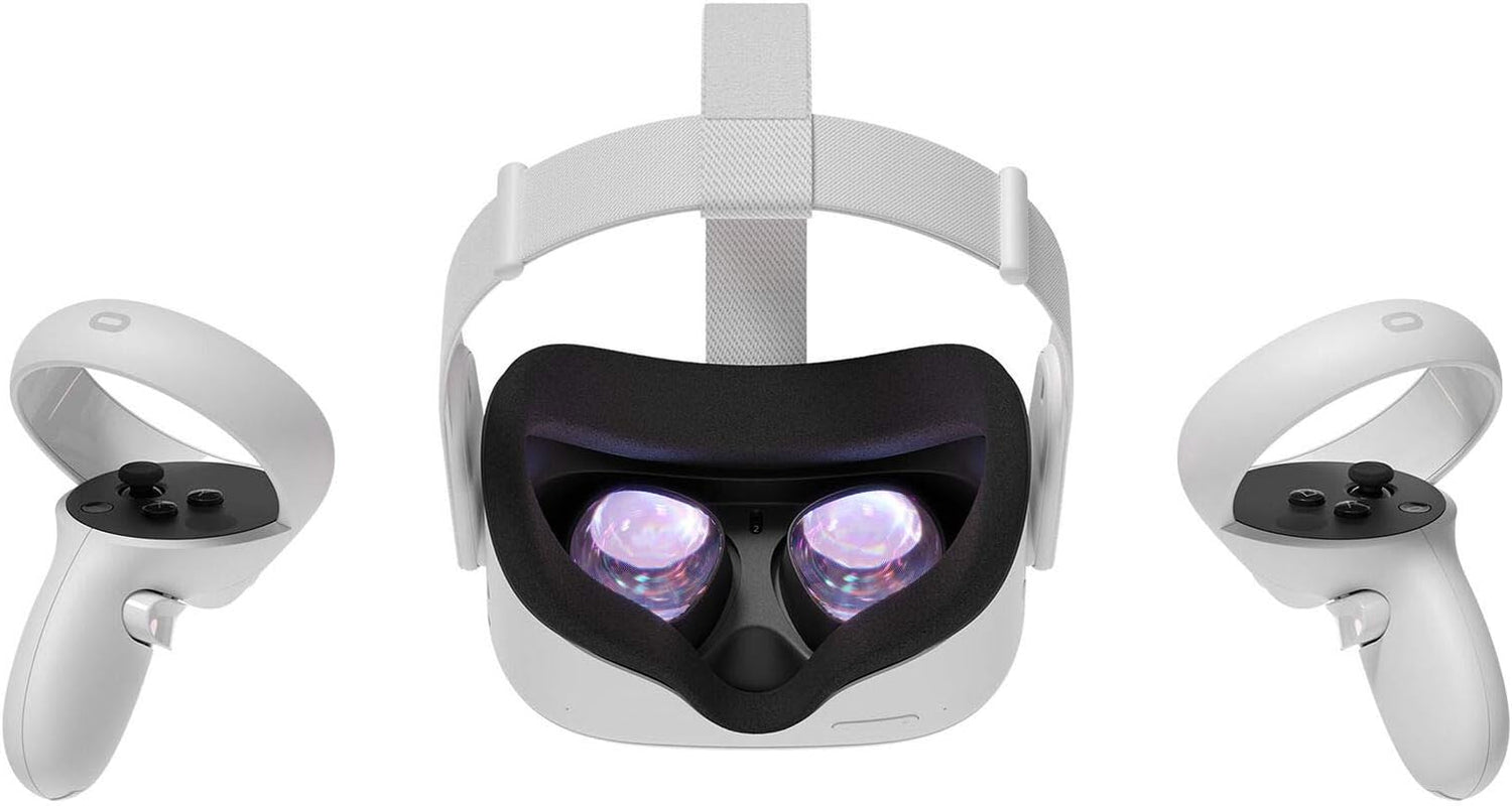 Newest Quest 2 VR Headset 128GB Set, White - Advanced All-In-One Virtual Reality Headset Cover Set