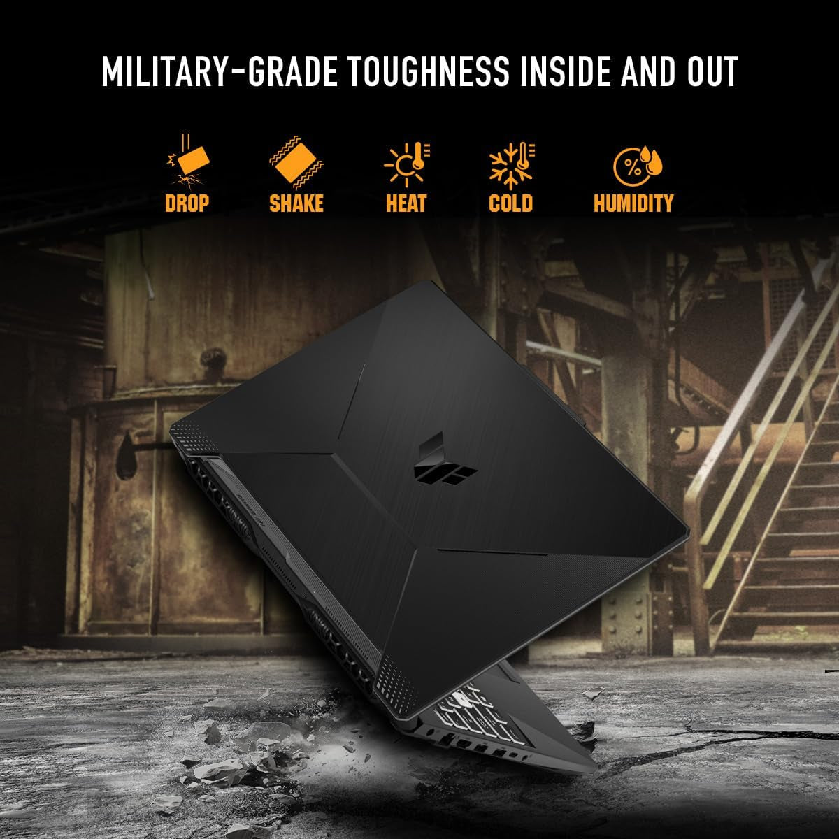 TUF Gaming A15 (2024) - High-Performance Gaming Laptop with 15.6” FHD 144Hz Display, NVIDIA GeForce RTX 3050, AMD Ryzen 5, 8GB DDR5, 512GB SSD, Windows 11