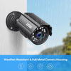 2.0MP 1080P HD Hybrid Security Camera - 4-in-1 CCTV with 80Ft IR Night Vision, Weatherproof for Indoor/Outdoor Use (Black)