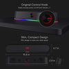 GS560 RGB Desktop Soundbar - 2.0 Channel Computer Speaker with Dynamic Lighting, Touch Control, USB Powered & 3.5mm Connectivity, Sleek Black Finish