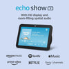 Echo Show 8 (Newest Model), with Spatial Audio, Smart Home Hub, and Alexa, Charcoal