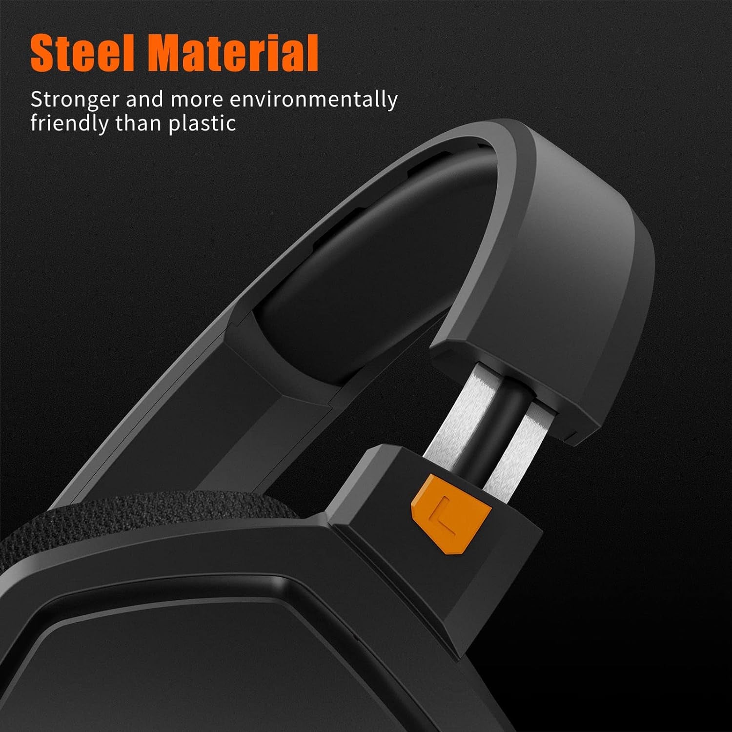 G06 Dual Wireless Gaming Headset - Ultimate 100 Hr Battery Life, Superior 50Mm Sound, Perfect for PS5, PS4, PC, Mobile & Switch - Sleek Orange Design