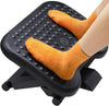 under Desk Footrest, Adjustable Foot Rest for under Desk at Work with 3 Height Settings and 30-Degree Angle, Ergonomic Desk Foot Rest with Massage Texture, Foot and Leg Rest for Home & Office