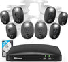 Home DVR Security Camera System with 1TB HDD, 8 Channel 8 Camera, 1080P Full HD Video, Indoor or Outdoor Wired Surveillance CCTV, Color Night Vision, Heat Motion Detection, LED Lights, 845808