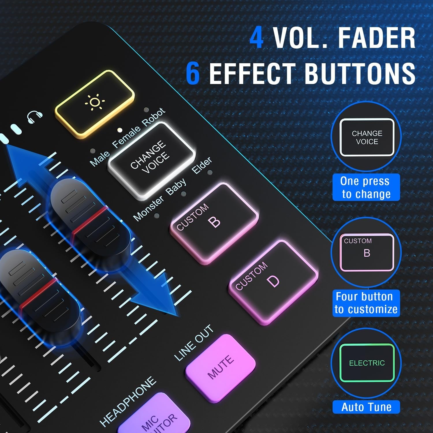 Ultimate Gaming Microphone Bundle - Dynamic XLR/USB Microphone Set with RGB Mixer for Streaming, Podcasting, and Gaming